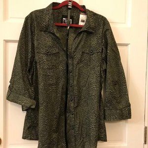 Cato 22/24 Women's Top with Belt - new with tag Leopard print